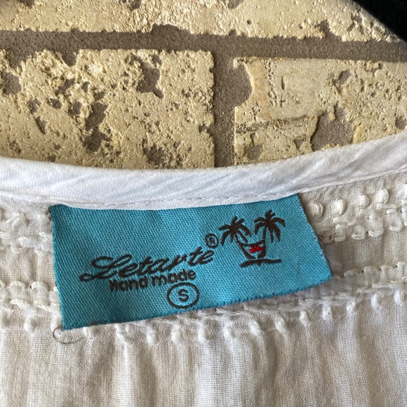 White Letarte 100% Cotton Tunic - Picture 4 of 5